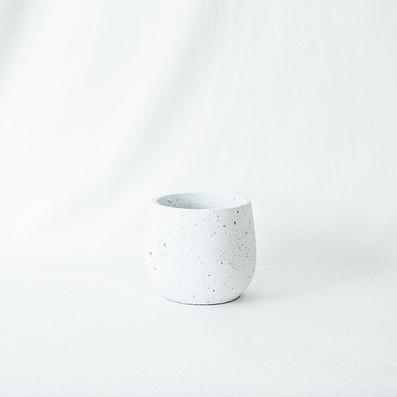 【門市熱銷款】小斑點水泥盆（水泥原色/白色）