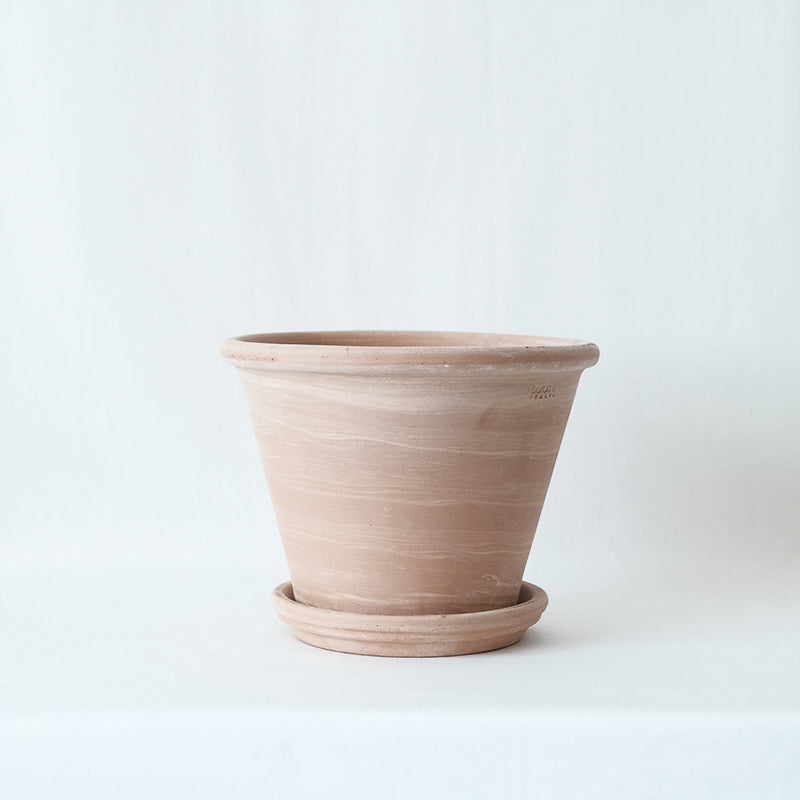 Deroma Vasum Duo 大理石紋盆 白陶色